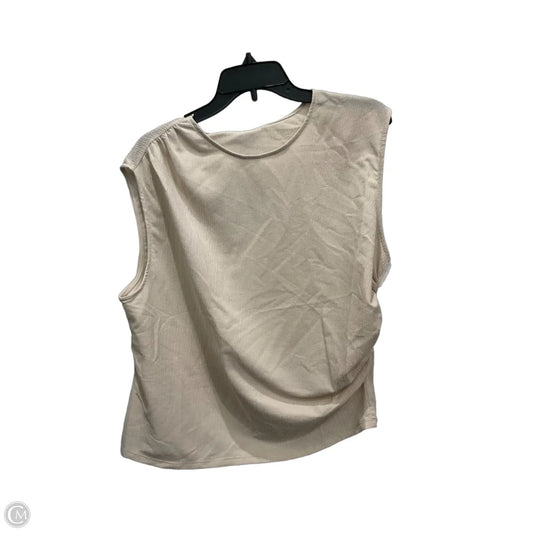 Top Sleeveless By H&m In Taupe, Size: Xl