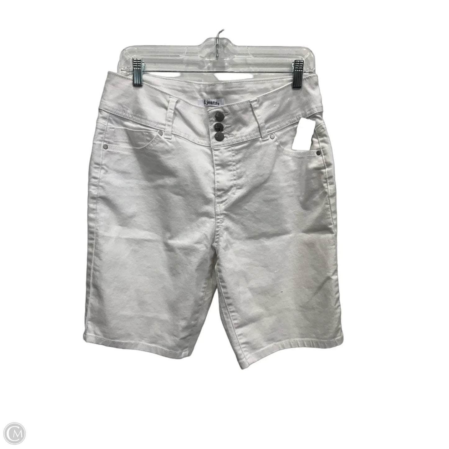 Shorts By D Jeans In White Denim, Size: 12