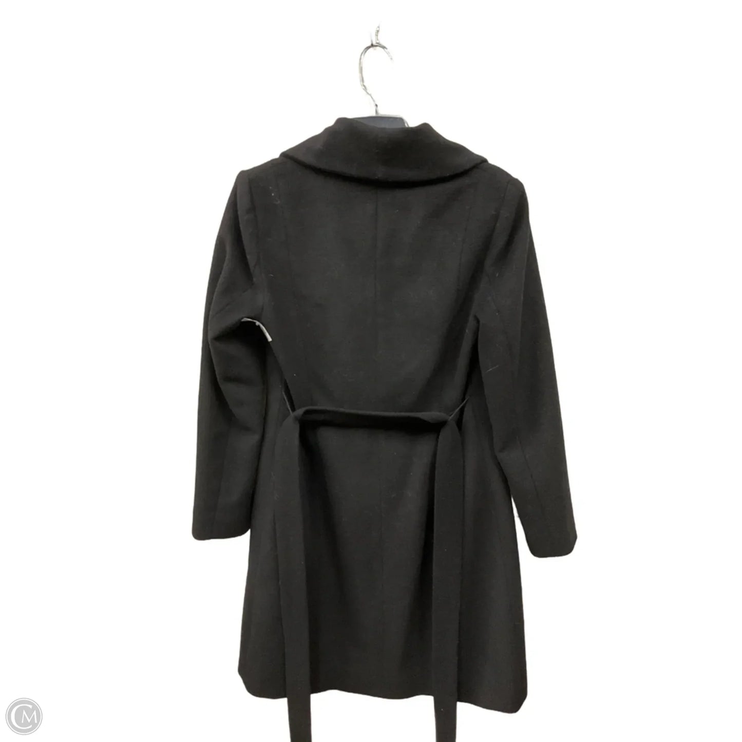 Coat Wool By Cole-haan In Black, Size: S