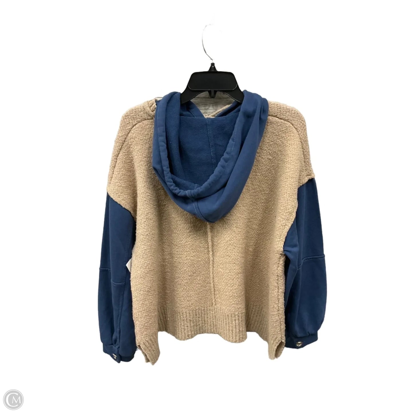 Sweatshirt Hoodie By Pol In Tan, Size: S