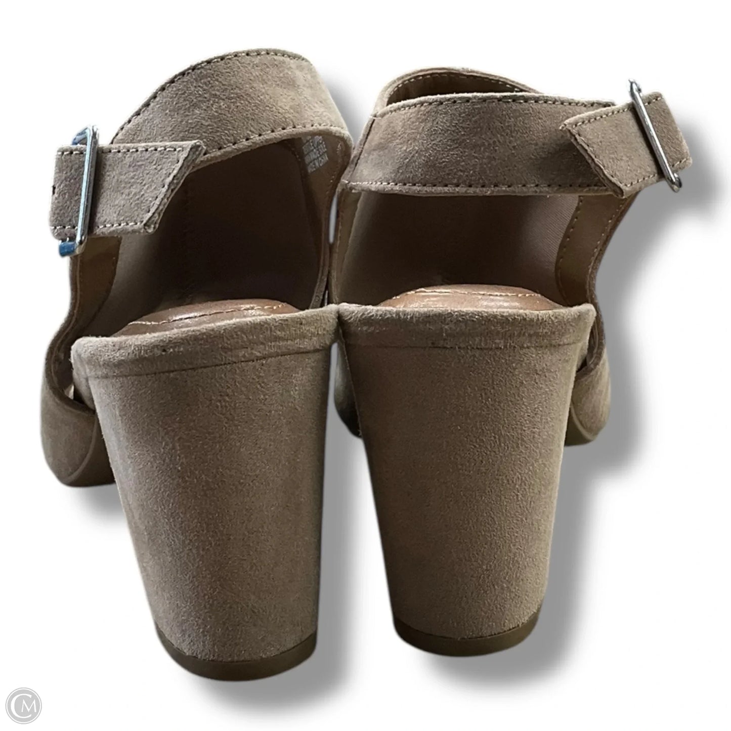 Sandals Heels Block By Style And Company In Tan, Size: 7.5