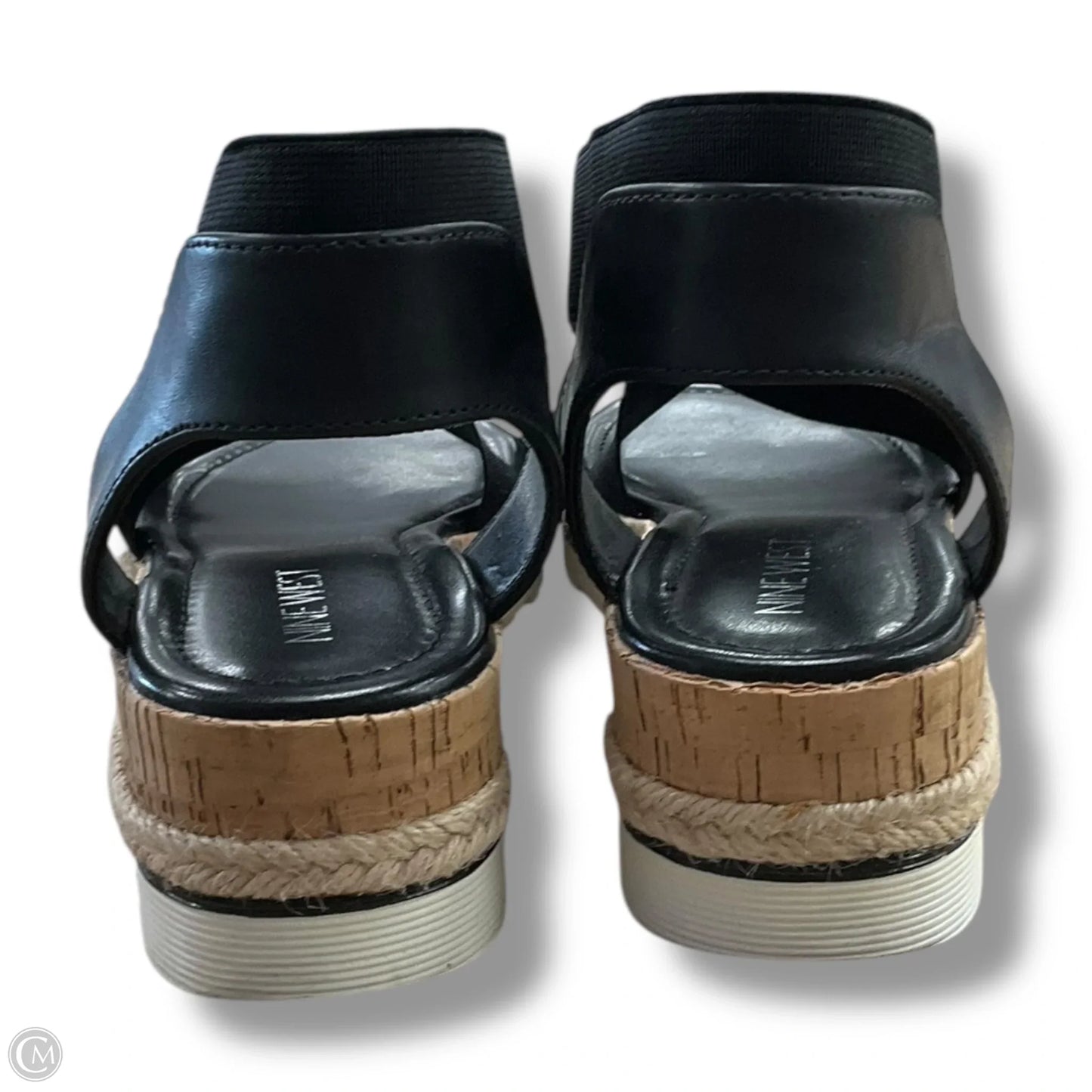 Sandals Flats By Nine West In Black, Size: 7.5