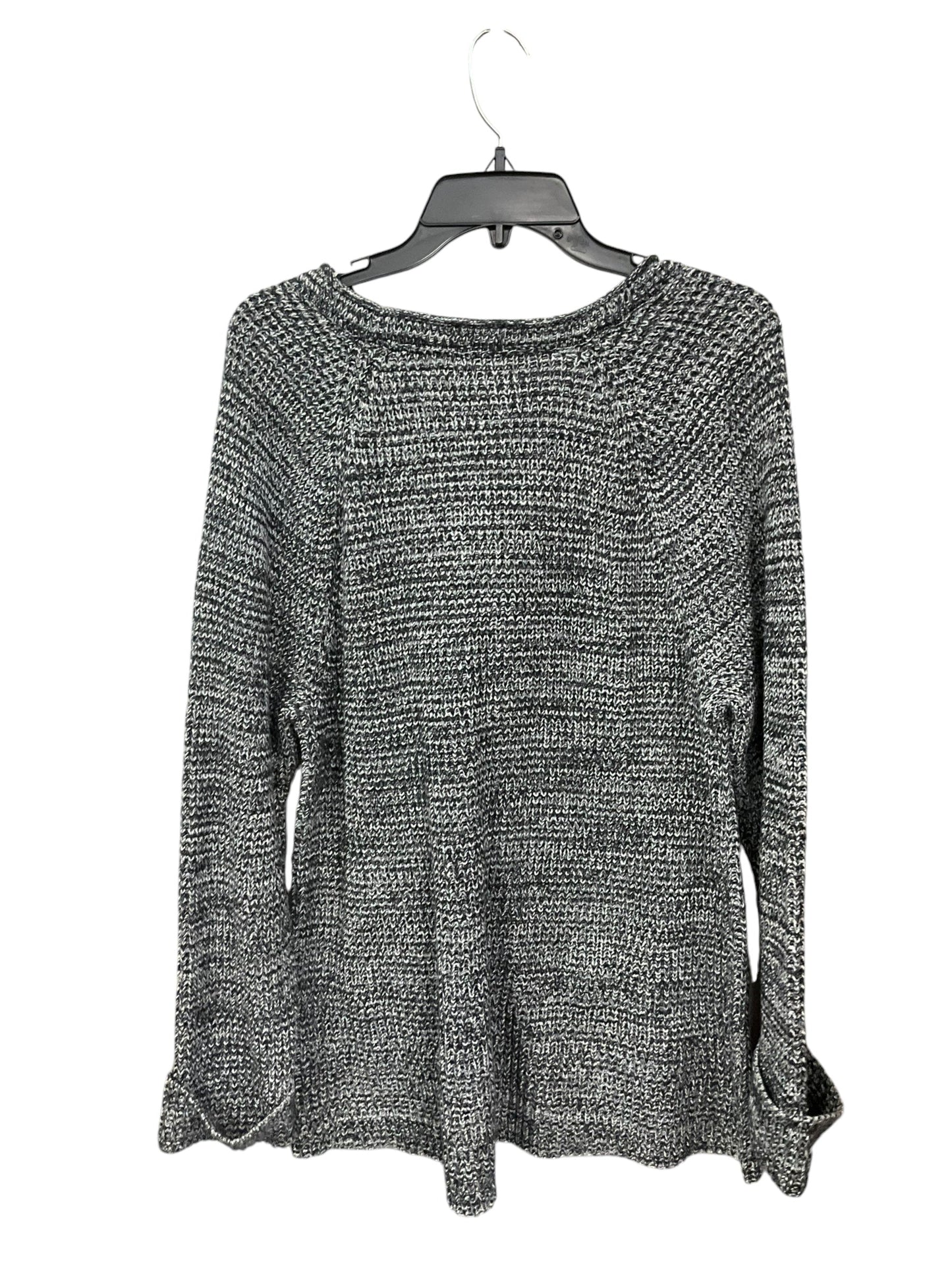 Sweater By Style And Company In Black White, Size: Xl