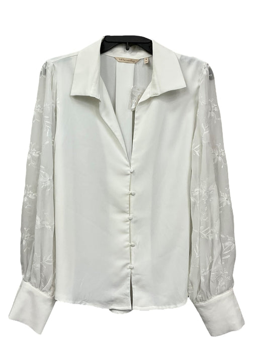 White Blouse Long Sleeve Soft Surroundings, Size M
