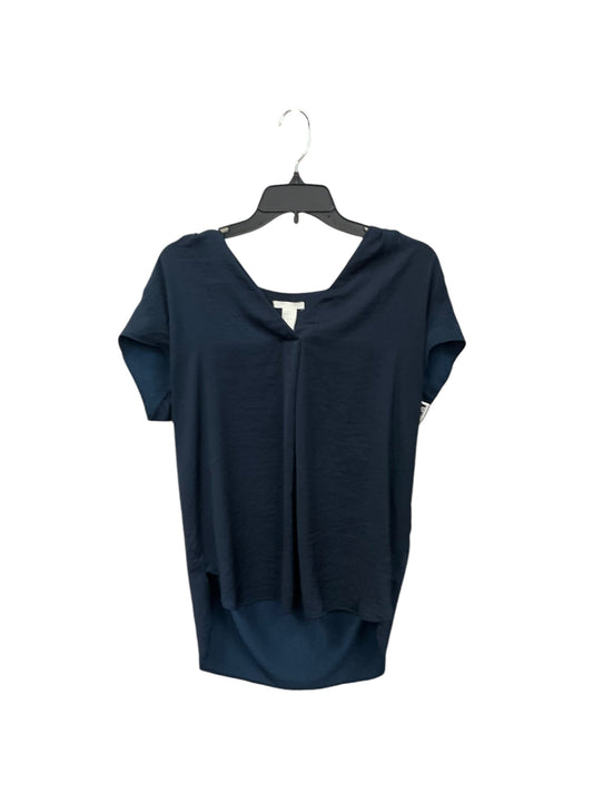 Top Short Sleeve By H&m In Navy, Size: M