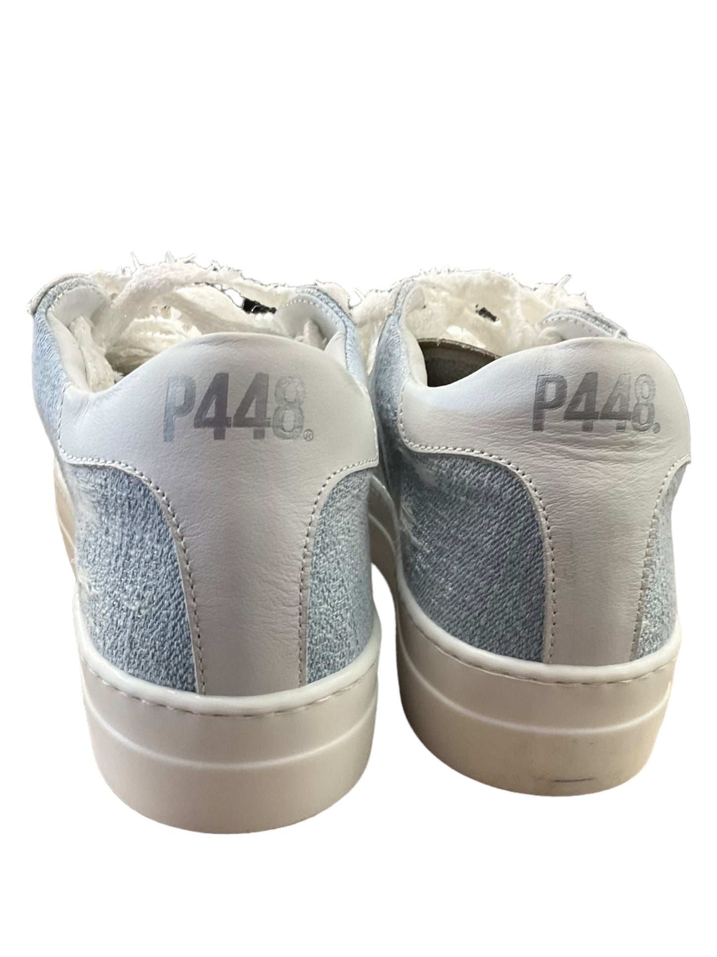 White Shoes Sneakers P448, Size 8