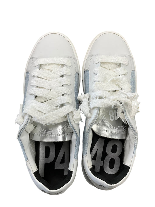 White Shoes Sneakers P448, Size 8