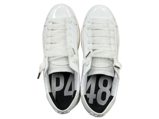Blue & White Shoes Sneakers P448, Size 9