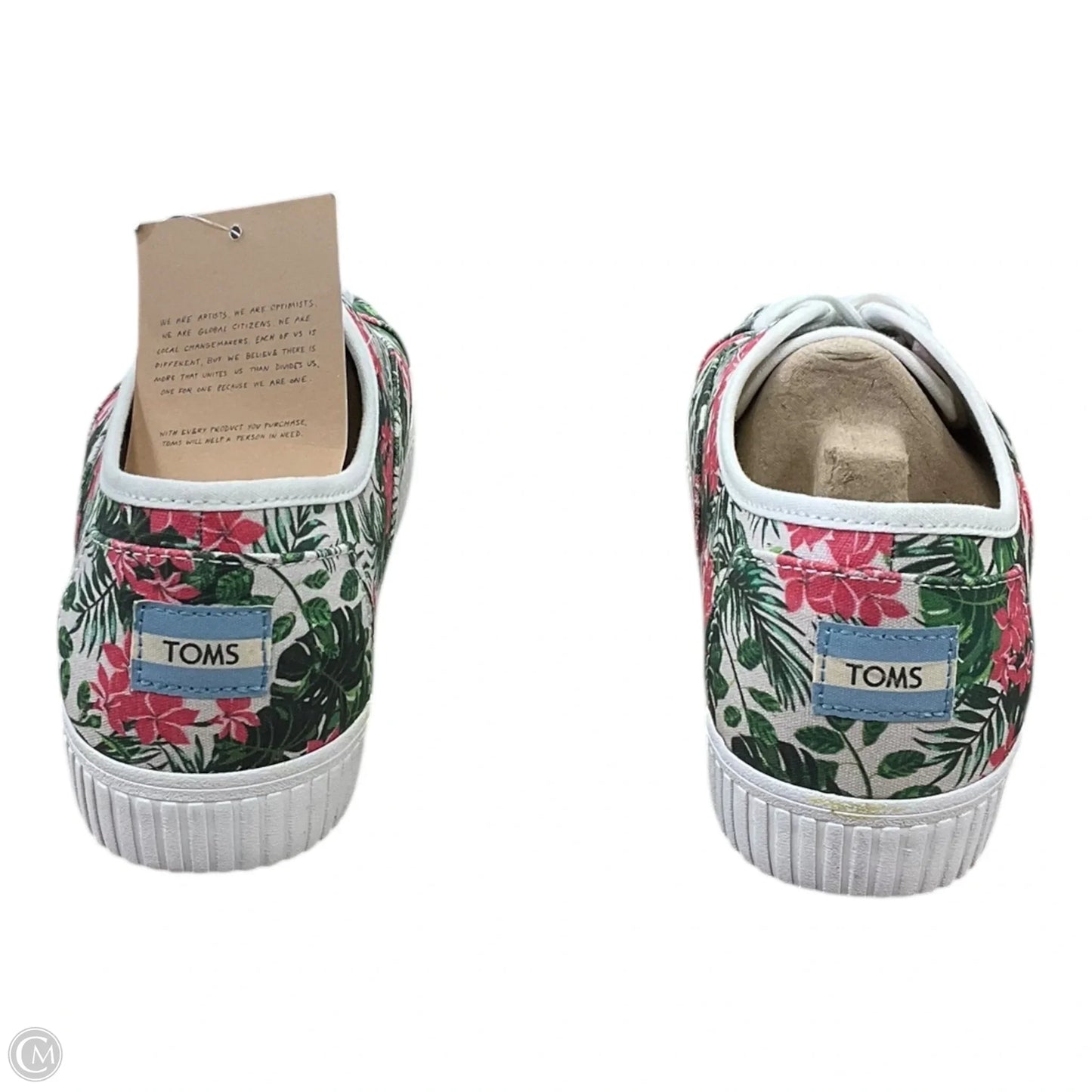 Shoes Sneakers By Toms In Floral Print, Size: 9