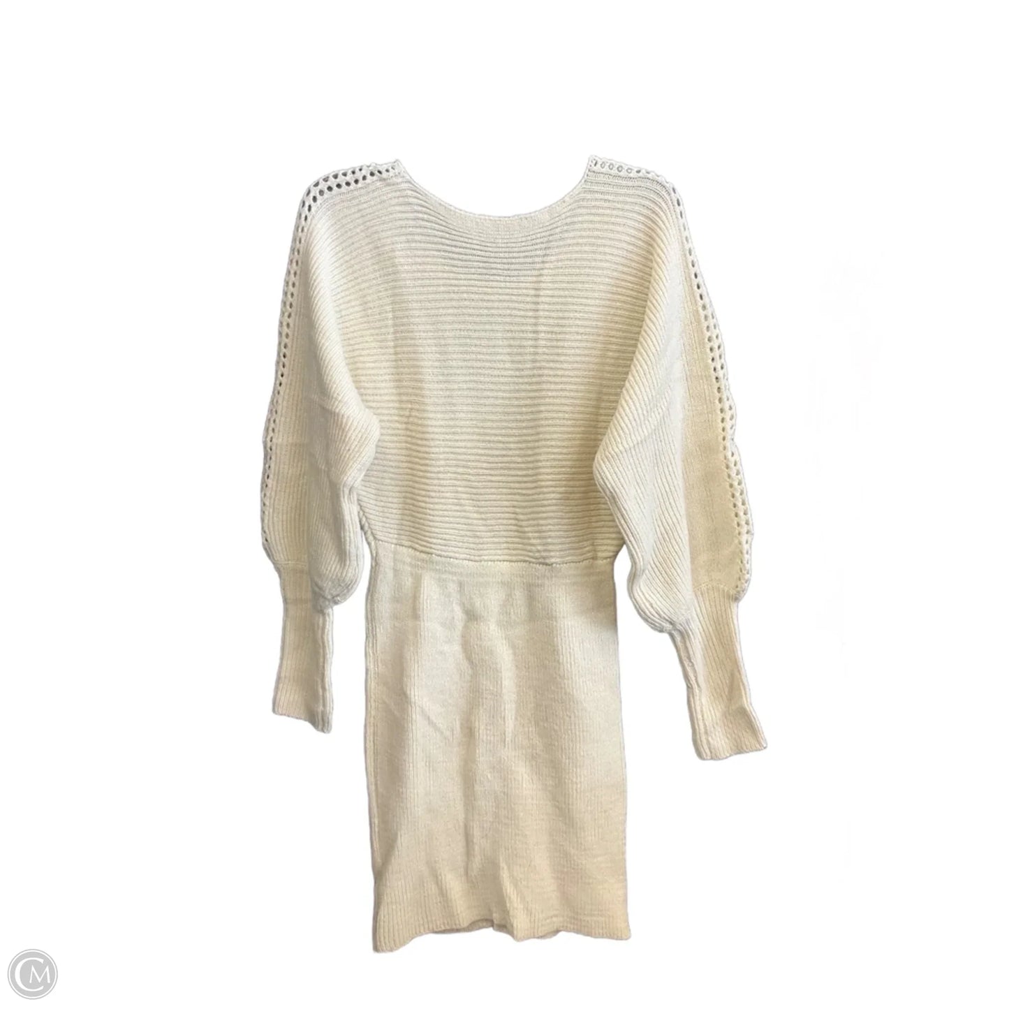 Dress Sweater By Cupshe In Cream, Size: M