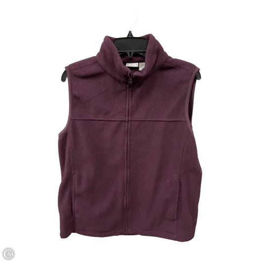 Vest Fleece By Clothes Mentor In Purple, Size: M