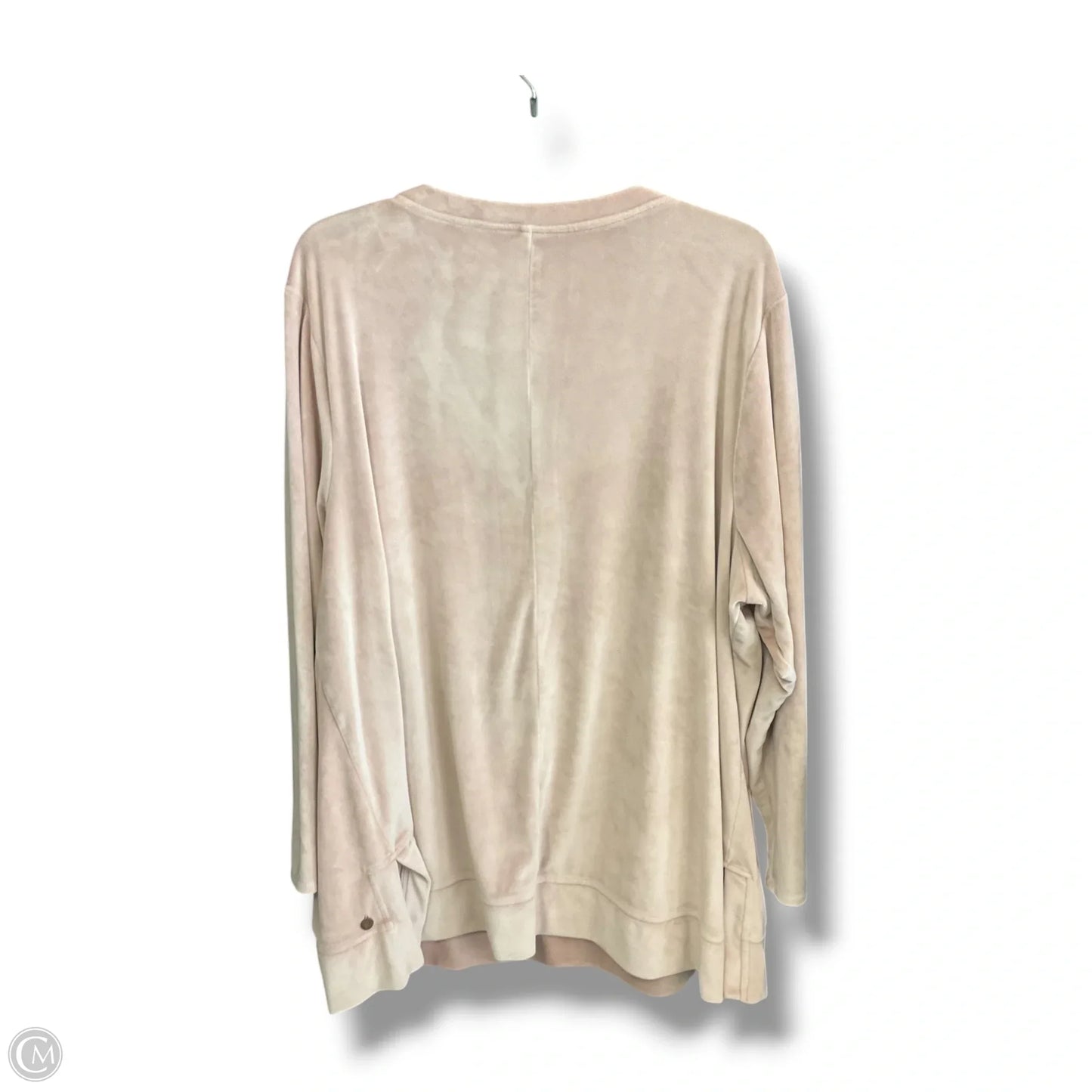 Top Long Sleeve By Livi Active In Pink, Size: 3x