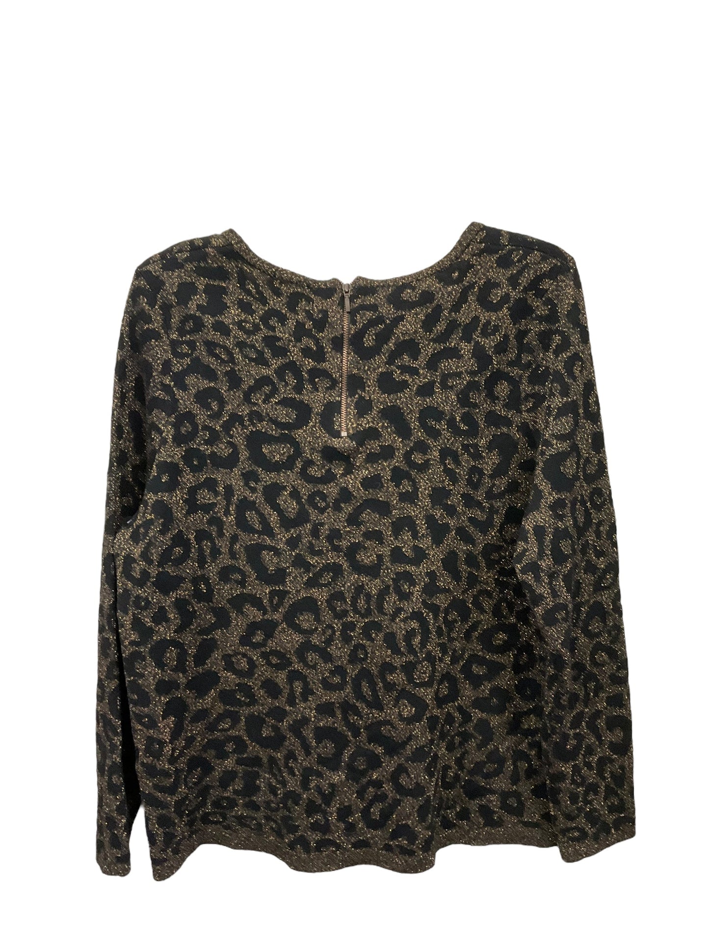 Sweater By Chicos In Leopard Print, Size: L