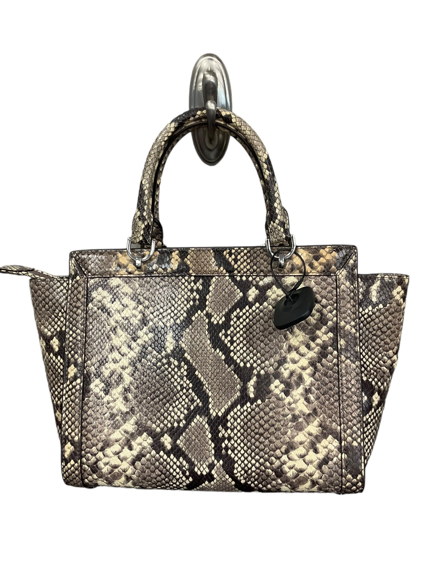 Snakeskin Print Handbag Designer Michael Kors, Size Medium