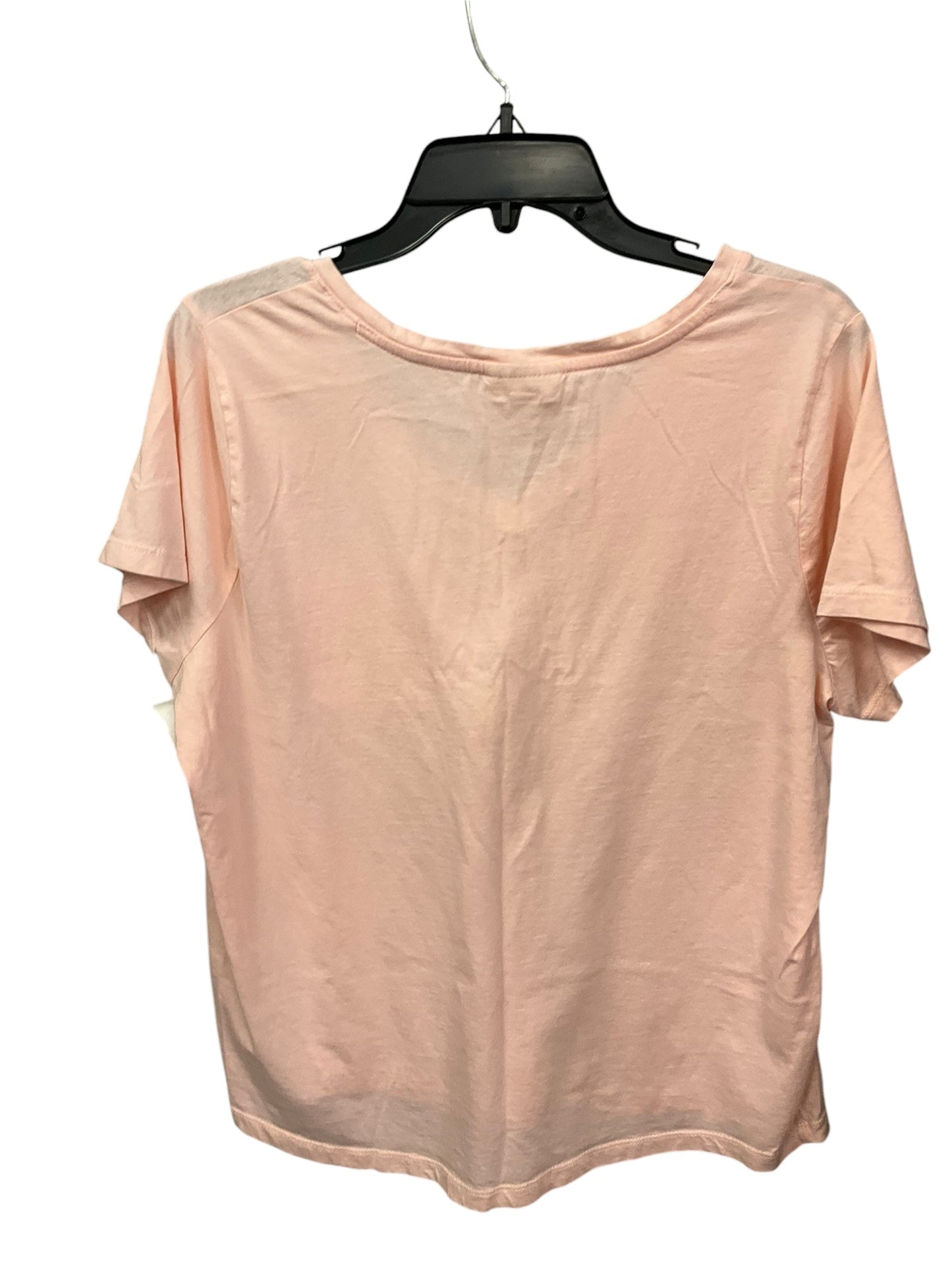 Top Short Sleeve Basic By Style And Company In Peach, Size: Xl