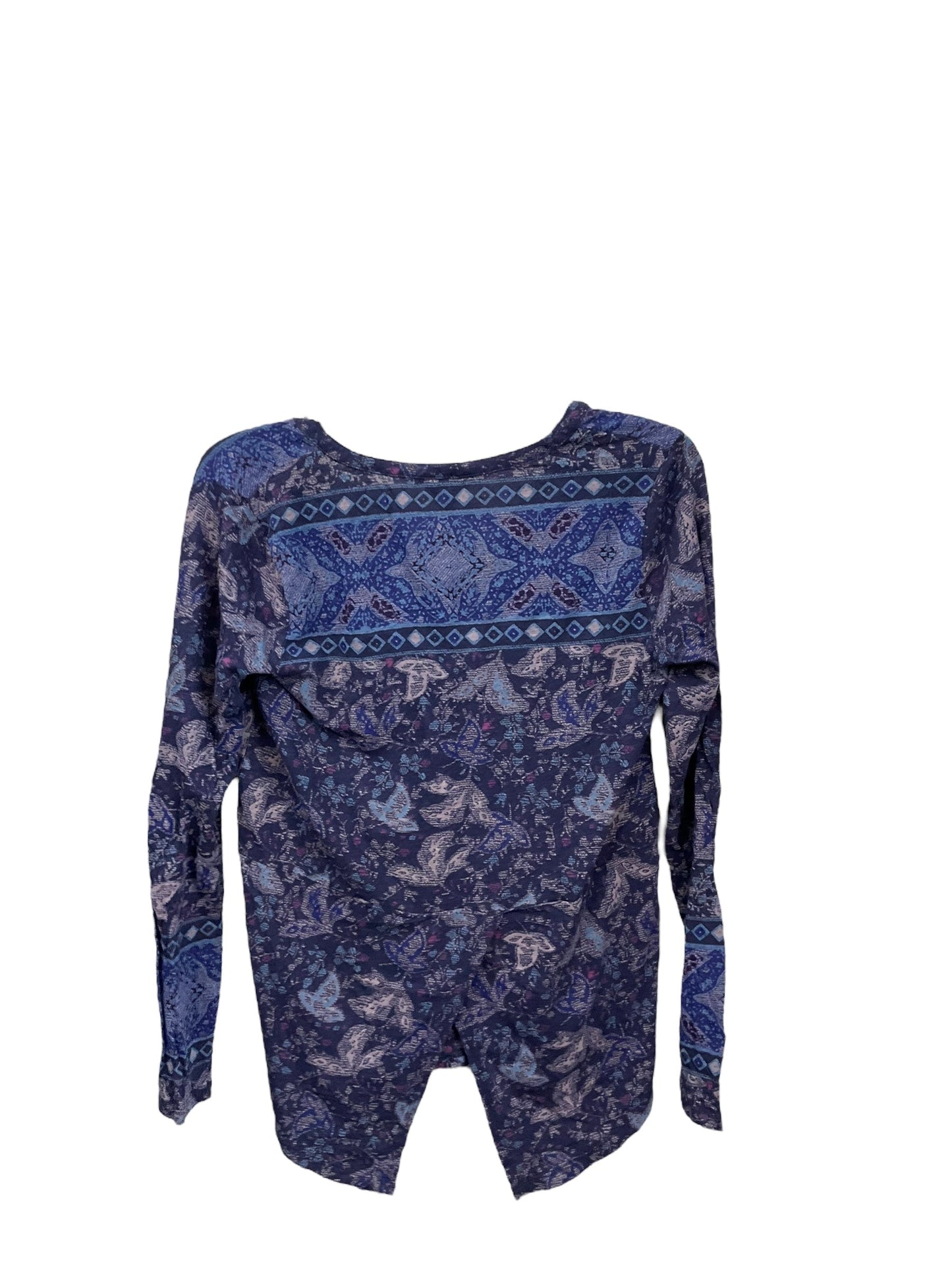 Top Long Sleeve By Lucky Brand In Blue, Size: S