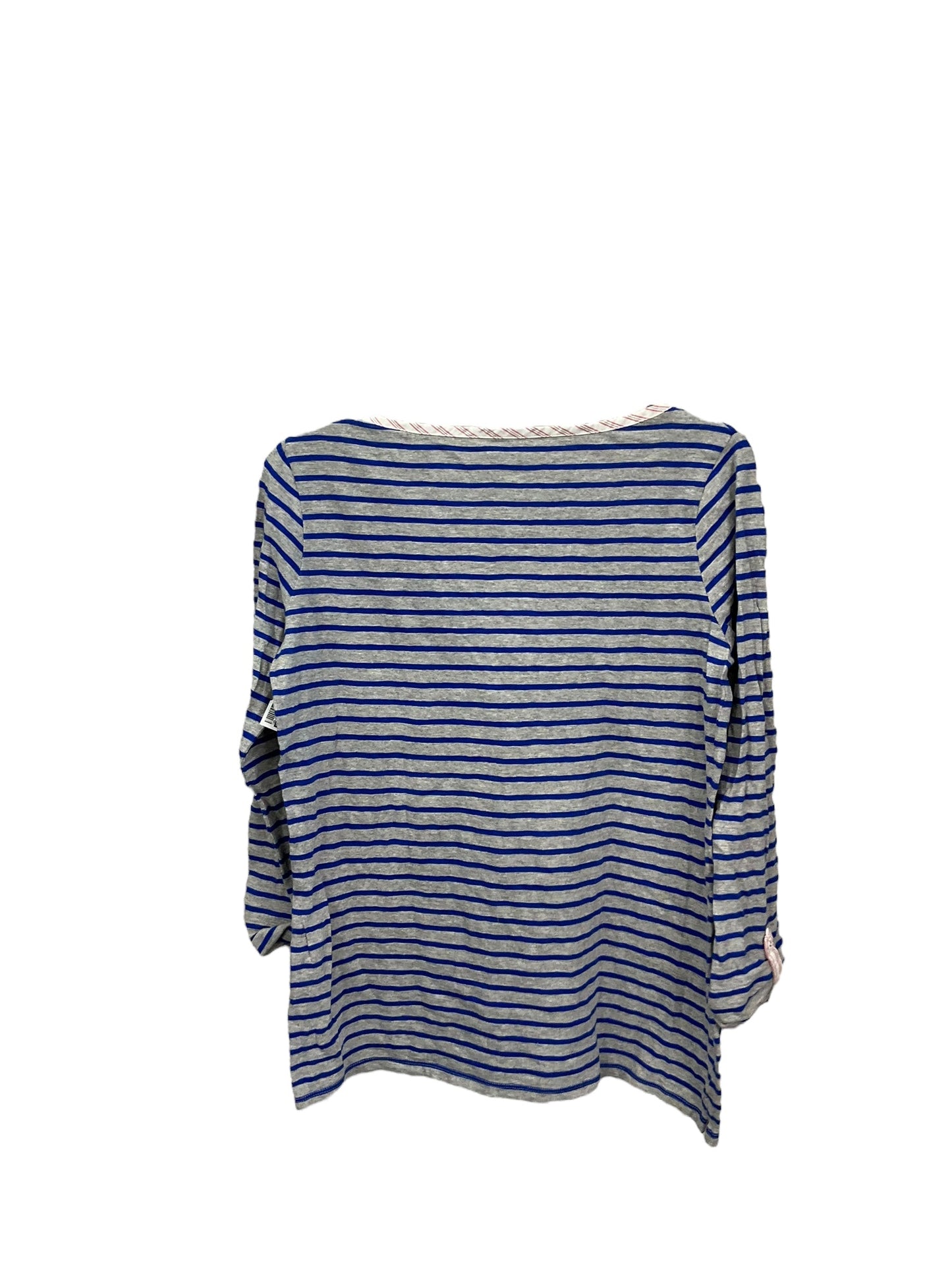 Top 3/4 Sleeve By Boden In Striped Pattern, Size: M