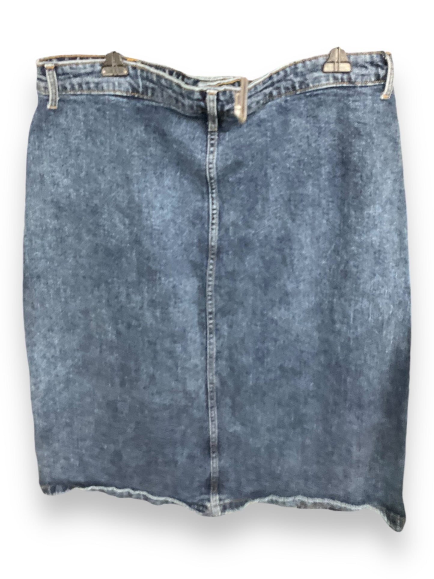 Skirt Midi By Old Navy In Blue Denim, Size: 14