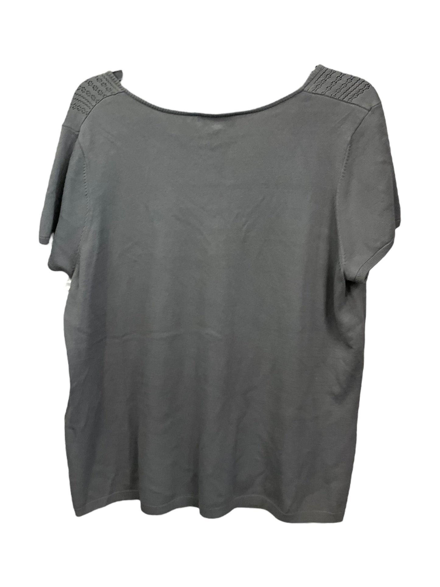 Grey Top Short Sleeve Talbots, Size 1x