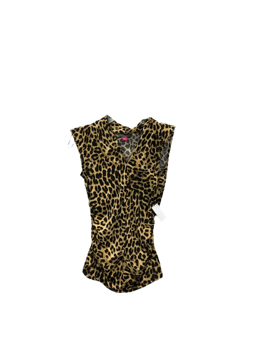 Top Sleeveless By Vince Camuto In Animal Print, Size: Xs