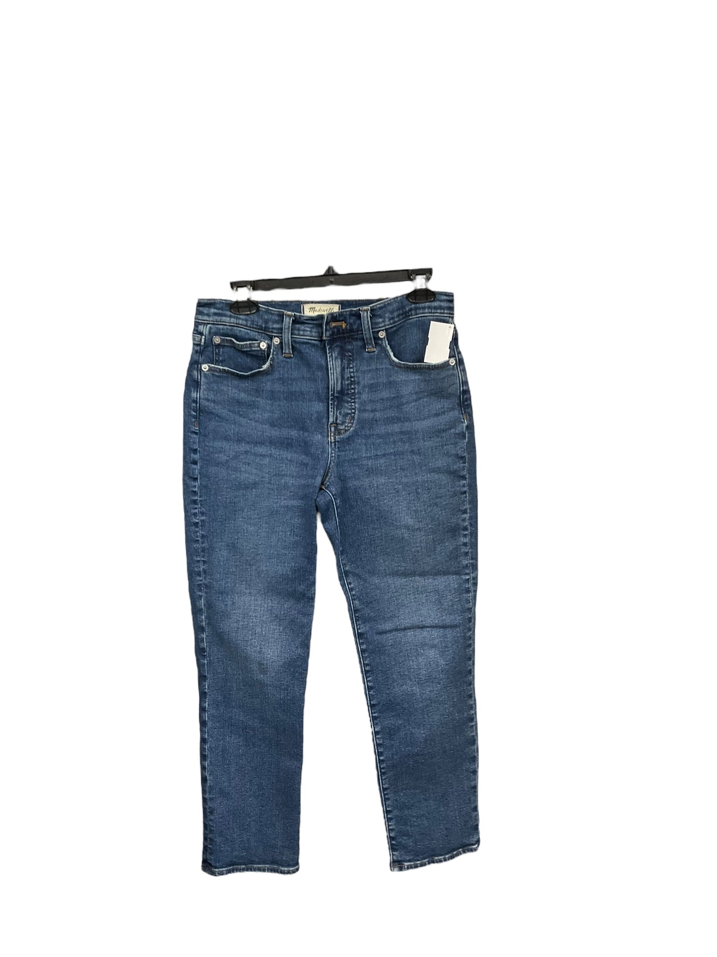 Jeans Straight By Madewell In Blue Denim, Size: 4