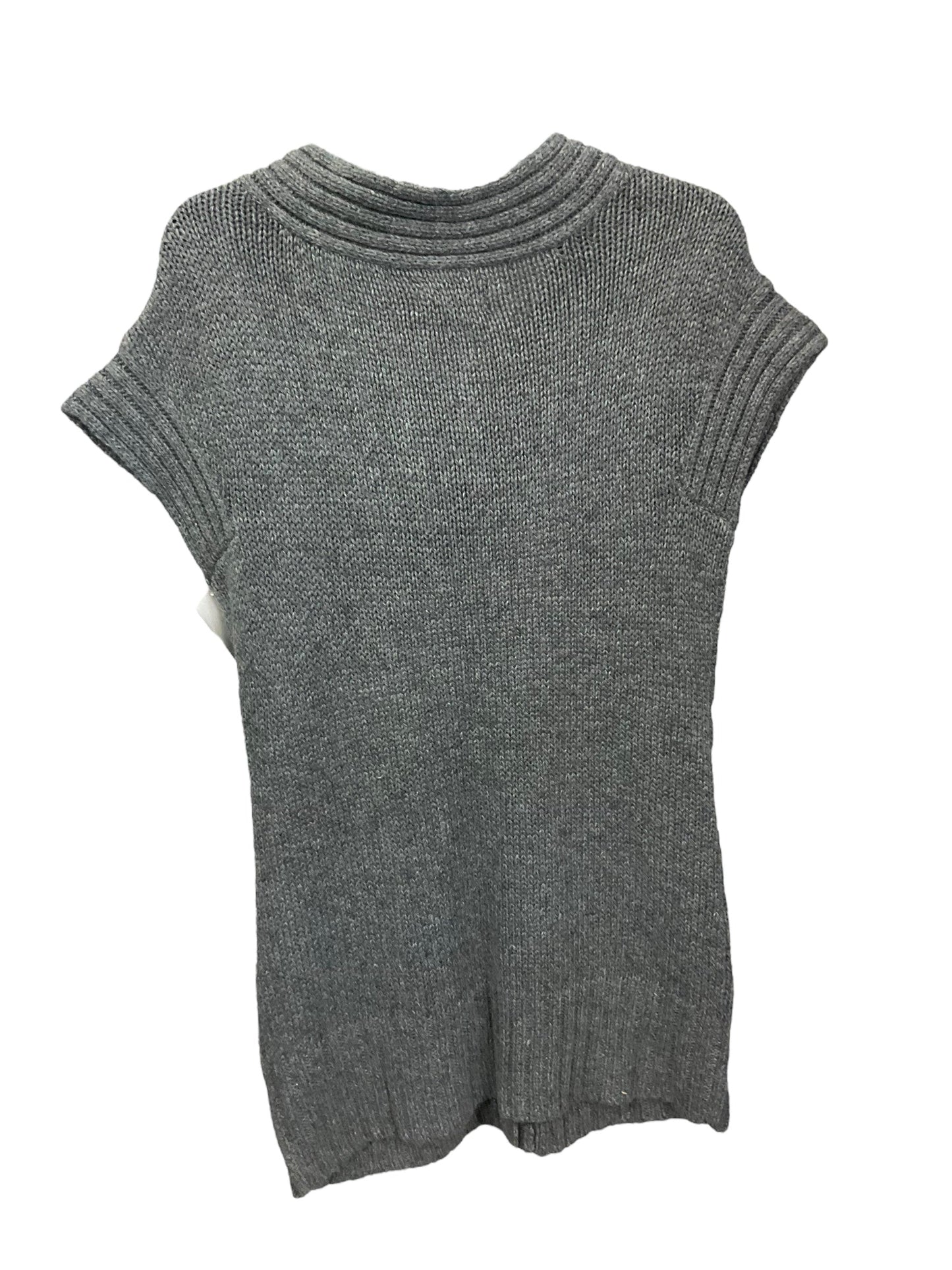 Sweater Short Sleeve By Ana In Grey, Size: M