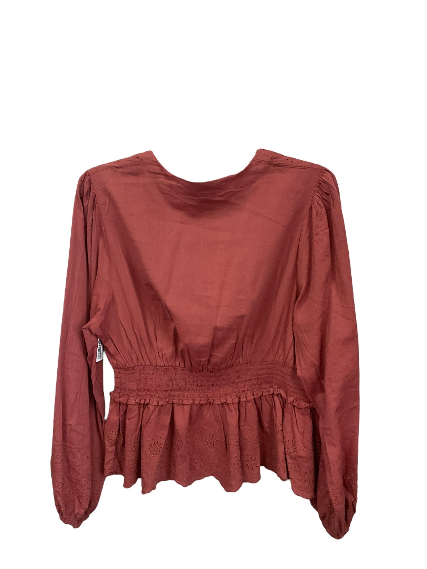 Top Long Sleeve By Old Navy In Brown, Size: L