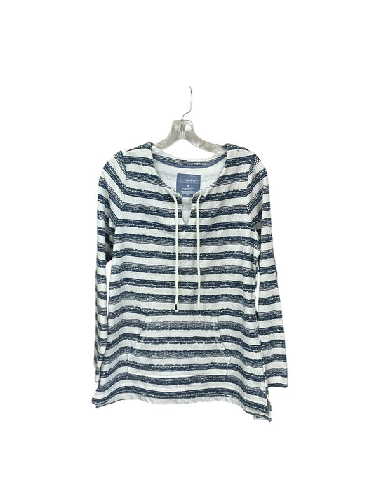 Top Long Sleeve By Sonoma In Blue & Grey, Size: M