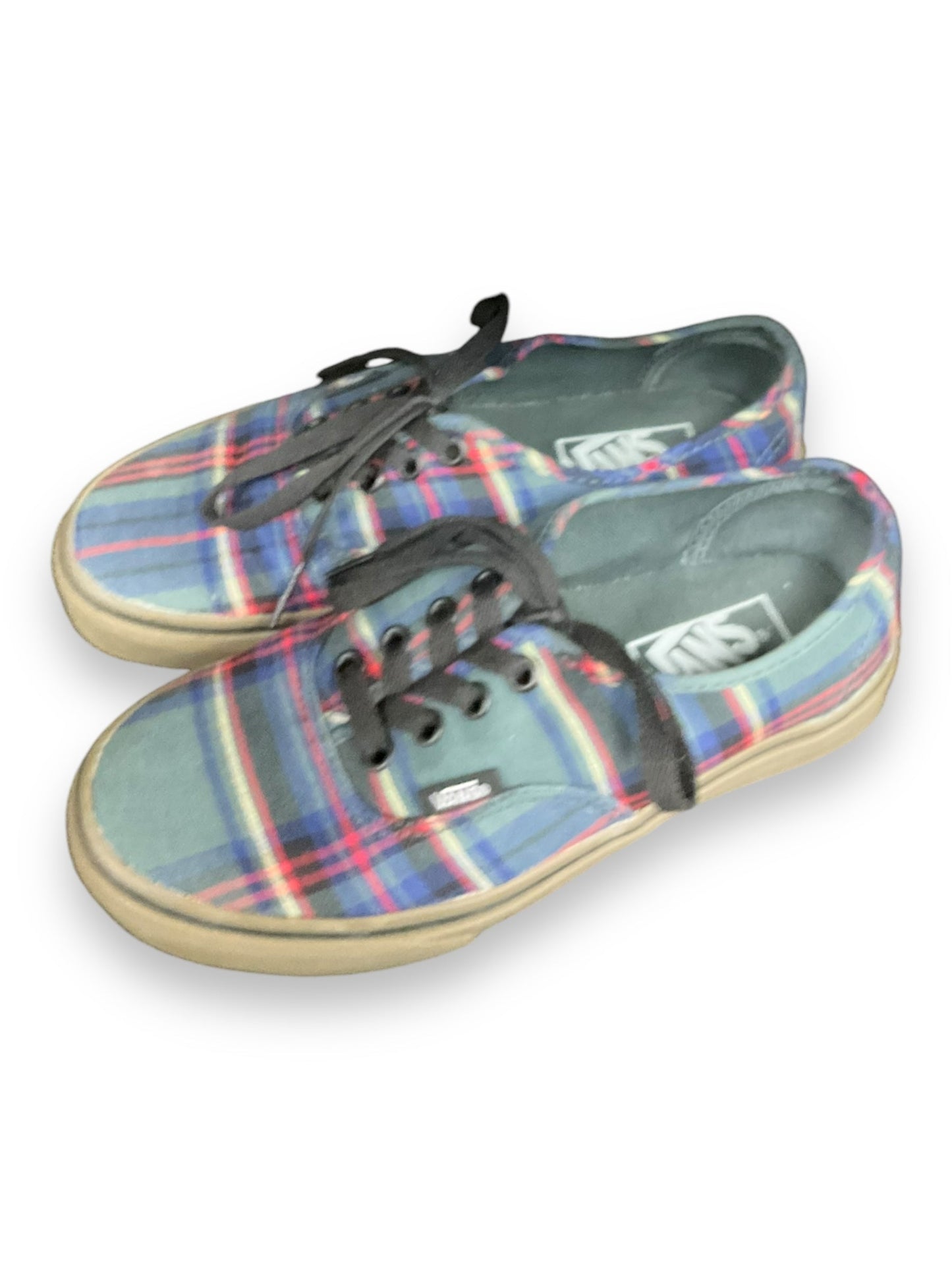 Shoes Sneakers By Vans In Plaid Pattern, Size: 6.5