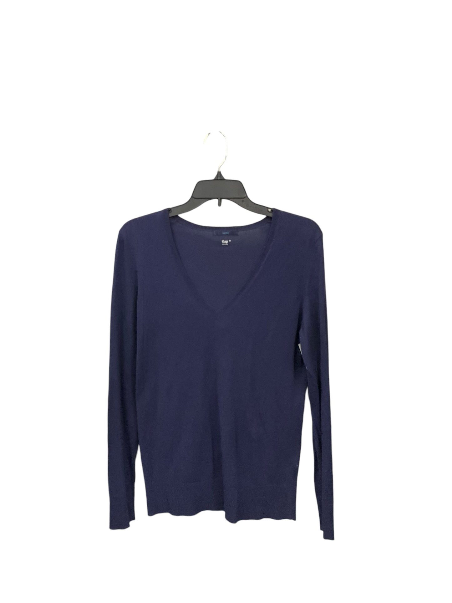 Top Long Sleeve By Gap In Navy, Size: M