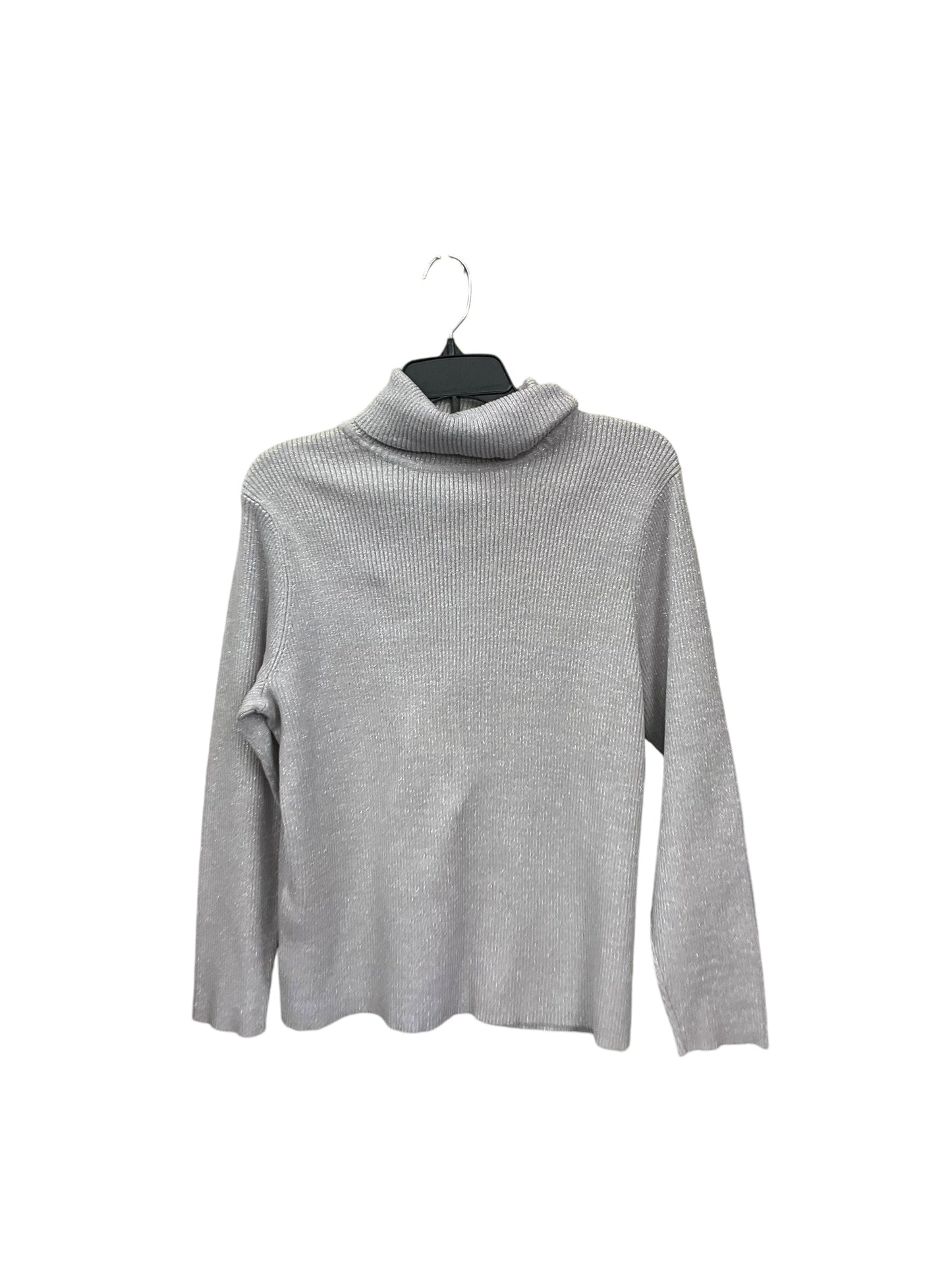 Top Long Sleeve By Style And Company In Silver, Size: 3x