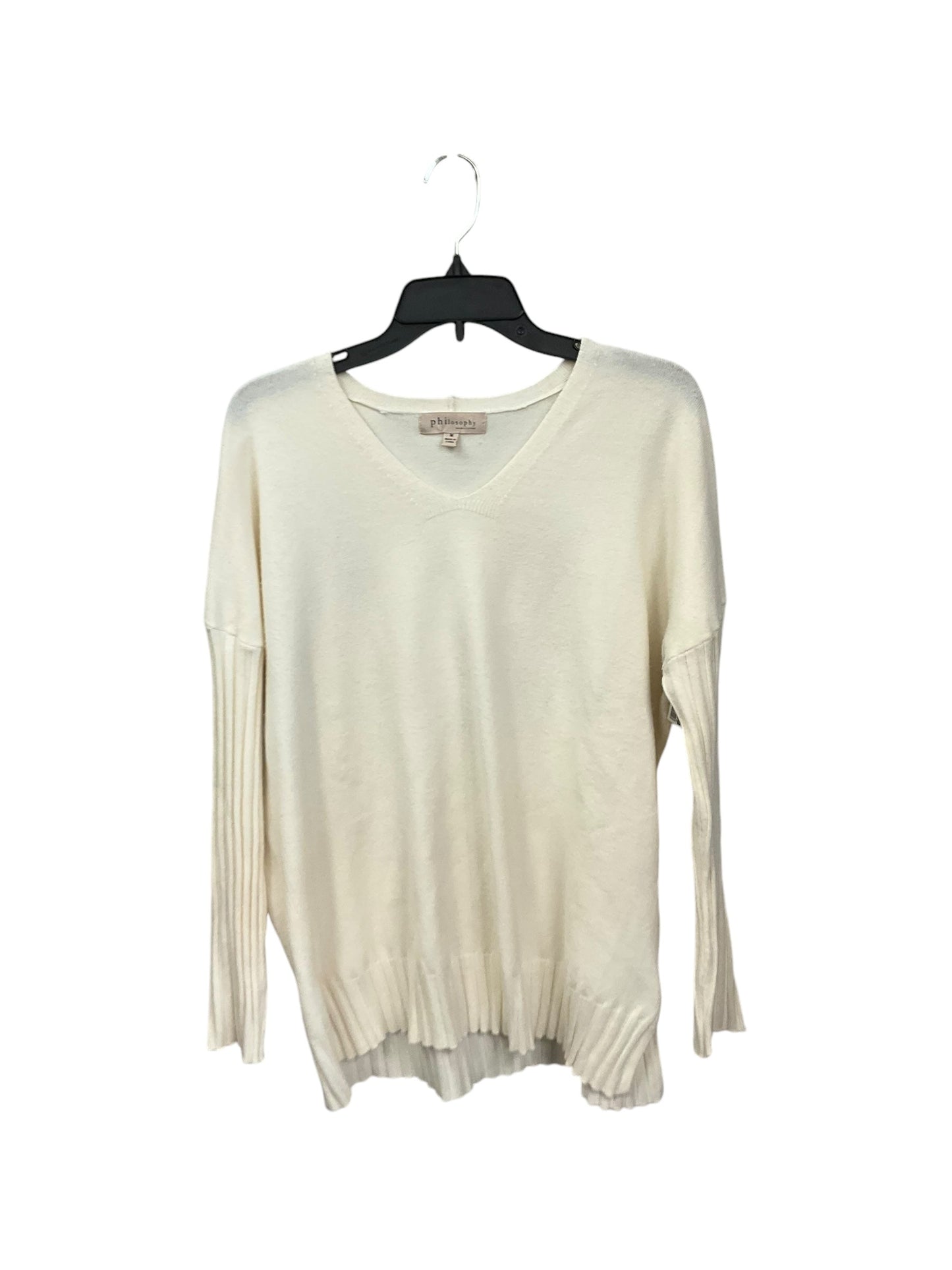 Sweater By Philosophy In Ivory, Size: M