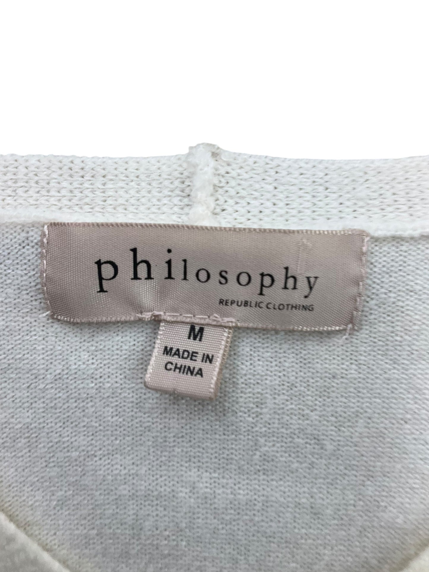 Sweater By Philosophy In Ivory, Size: M