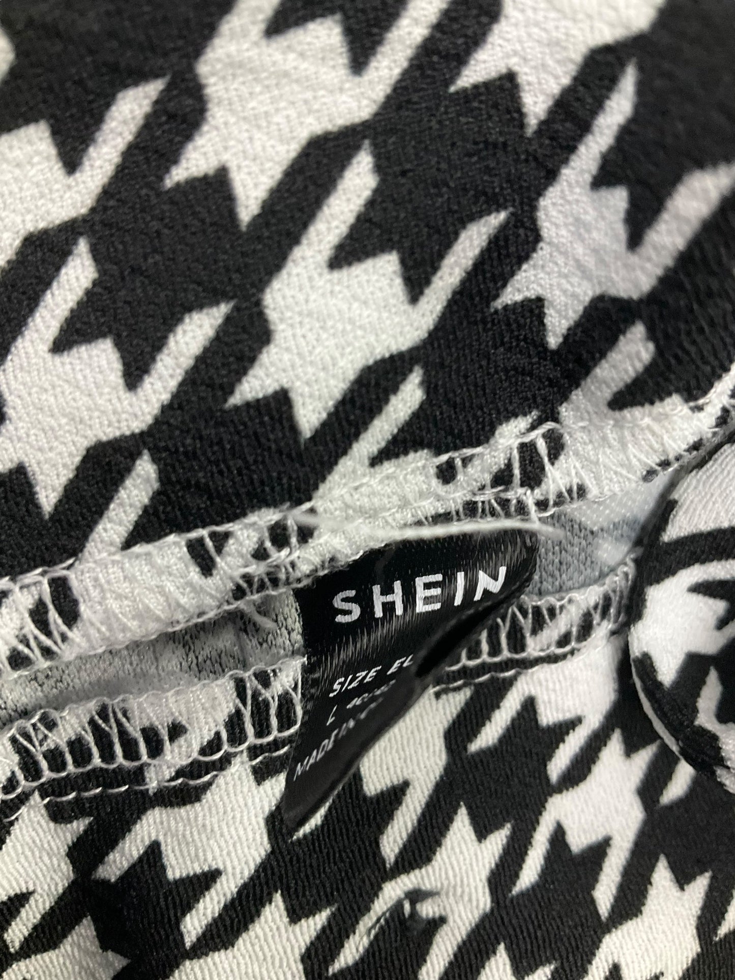 Skirt Midi By Shein In Black & White, Size: L