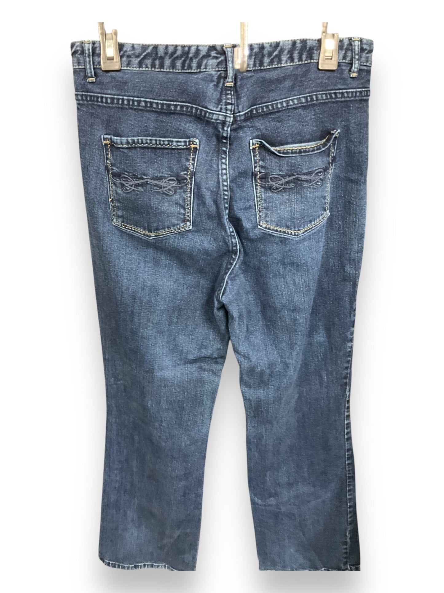 Jeans Flared By Christopher And Banks In Blue Denim, Size: 10