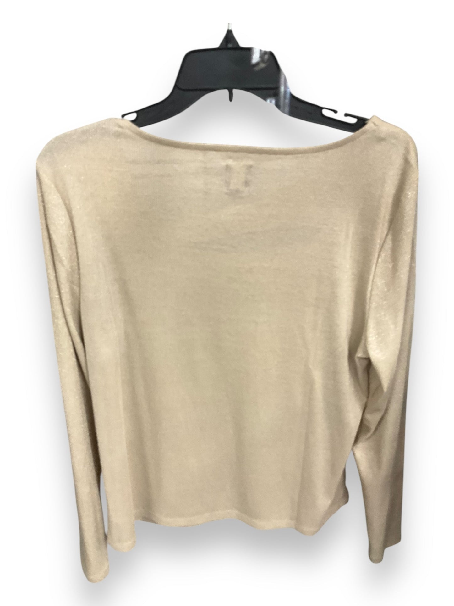 Top Long Sleeve By Gap In Beige, Size: Xl