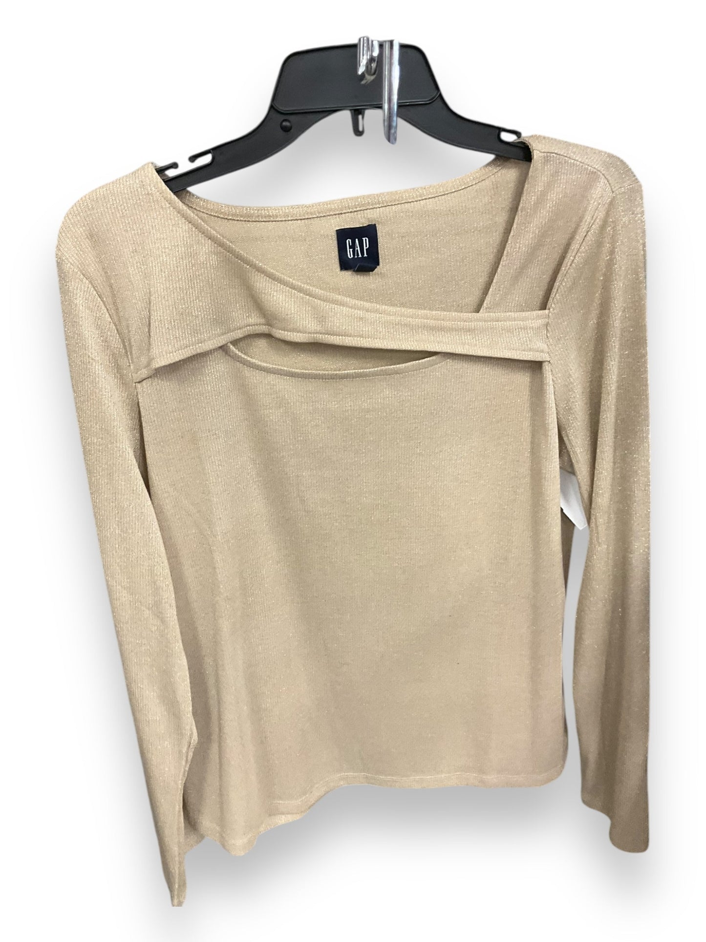 Top Long Sleeve By Gap In Beige, Size: Xl