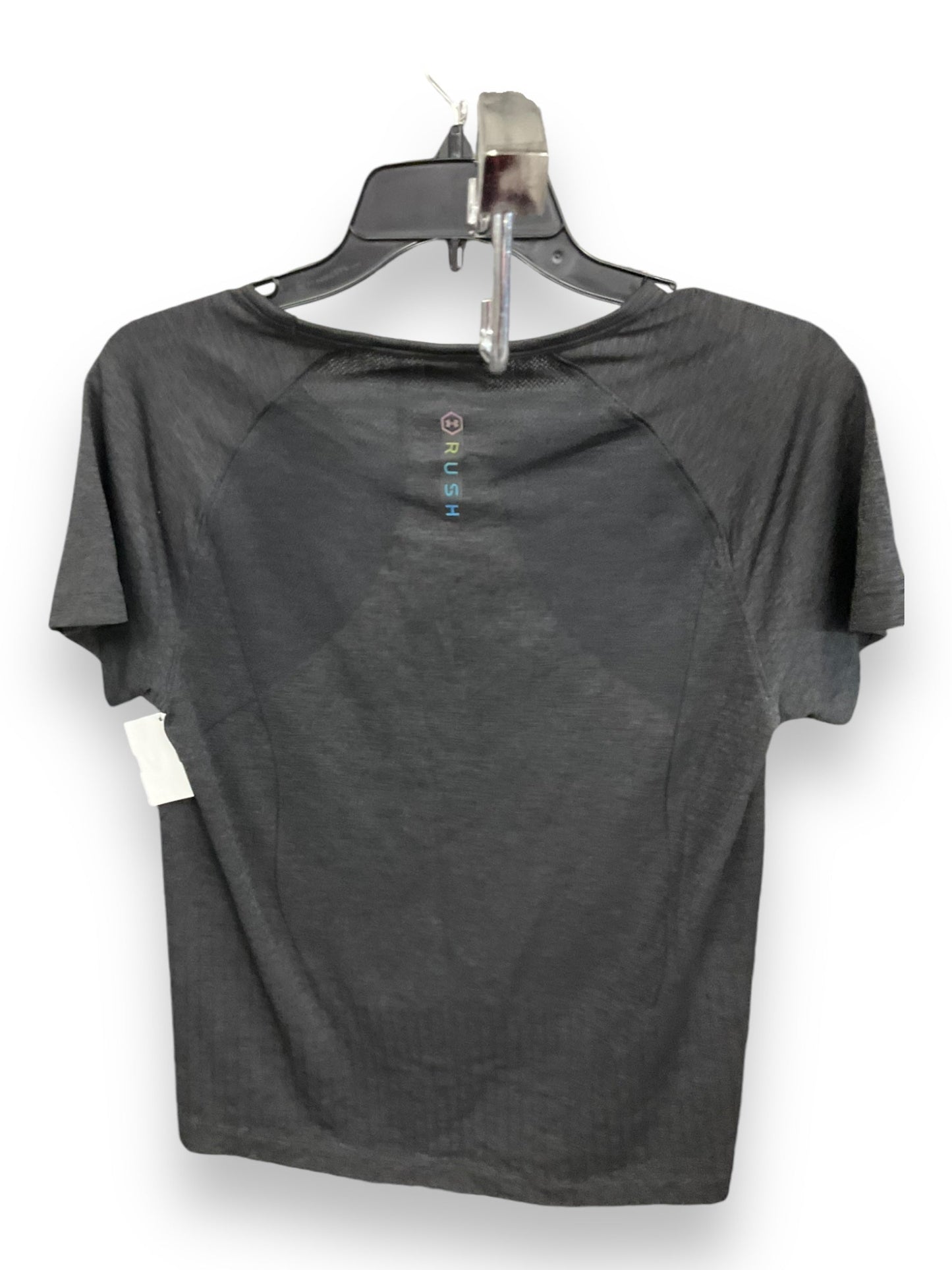 Athletic Top Short Sleeve By Under Armour In Grey, Size: M