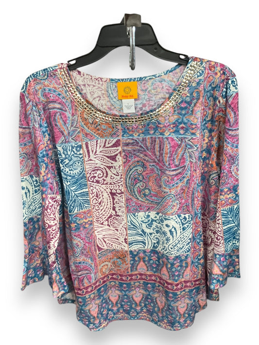 Top 3/4 Sleeve By Ruby Rd In Multi-colored, Size: L