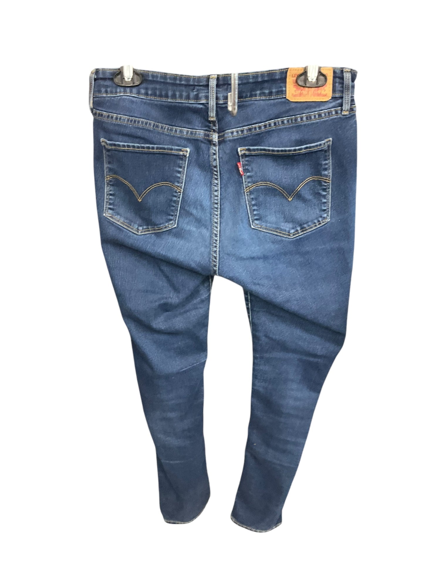 Jeans Skinny By Levis In Blue Denim, Size: 12