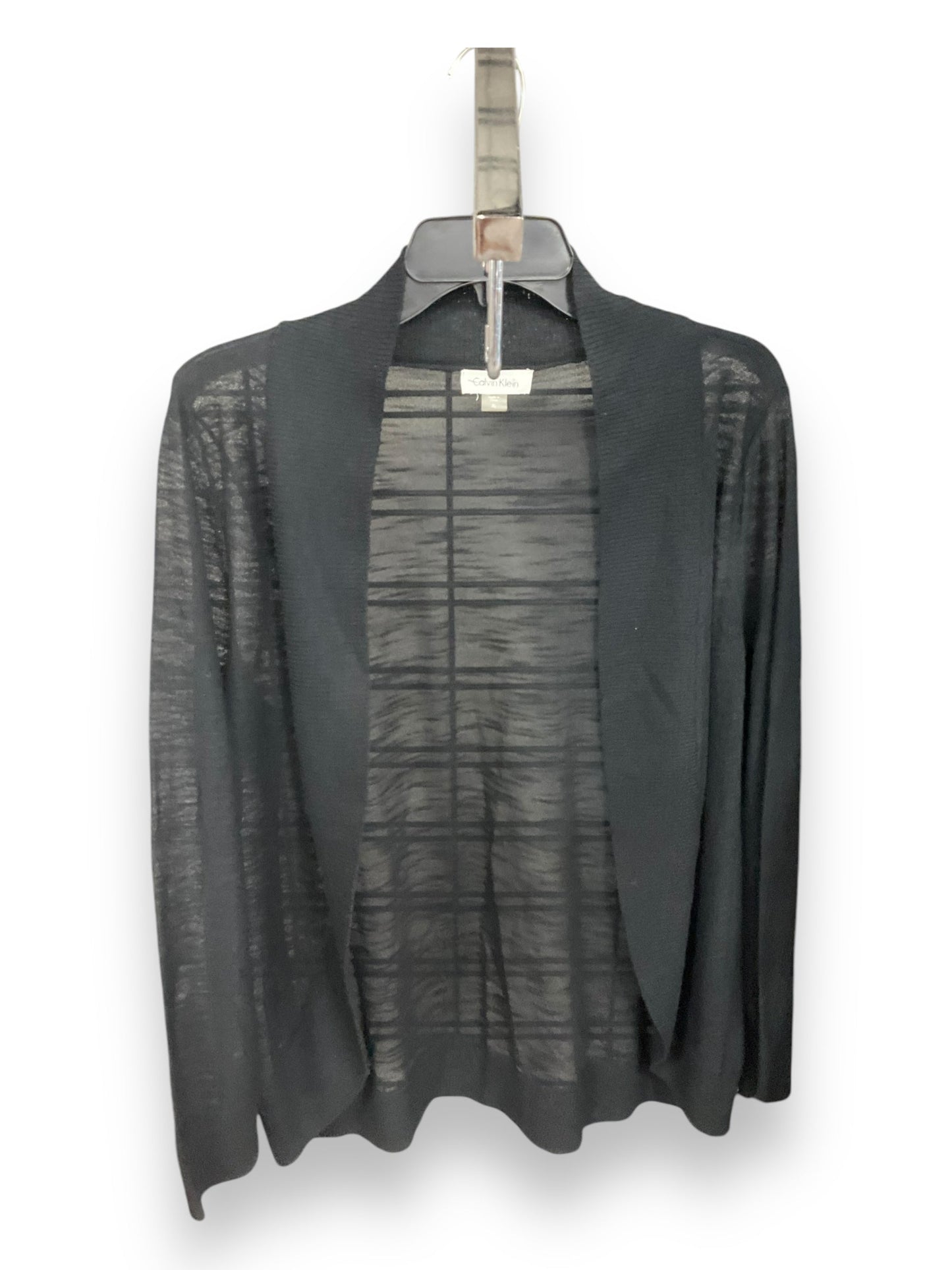 Cardigan By Calvin Klein In Black, Size: Xl