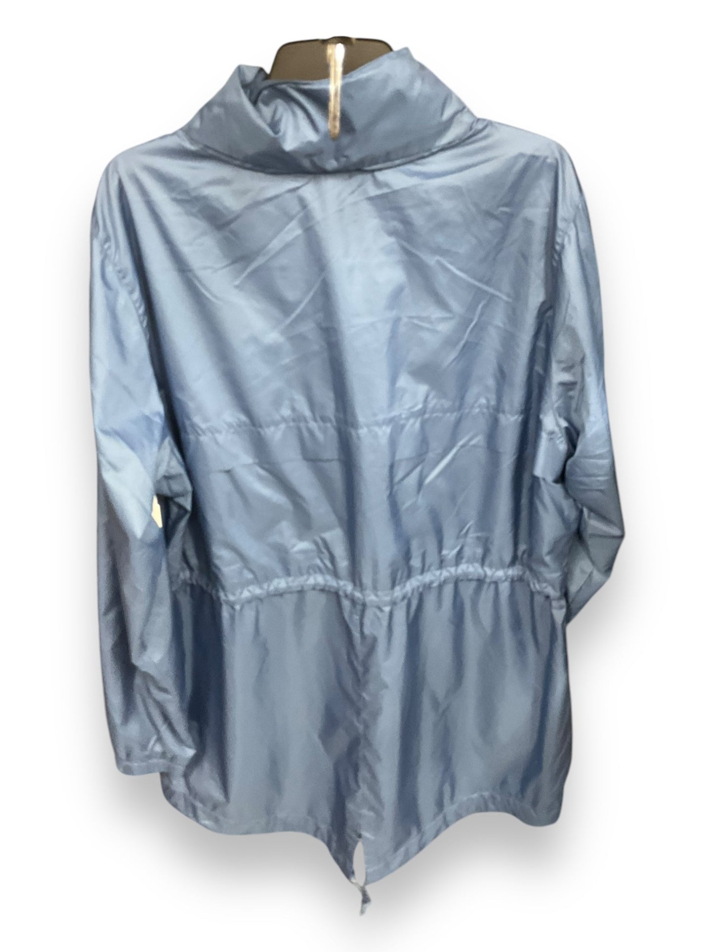 Jacket Windbreaker By Columbia In Blue, Size: 2x