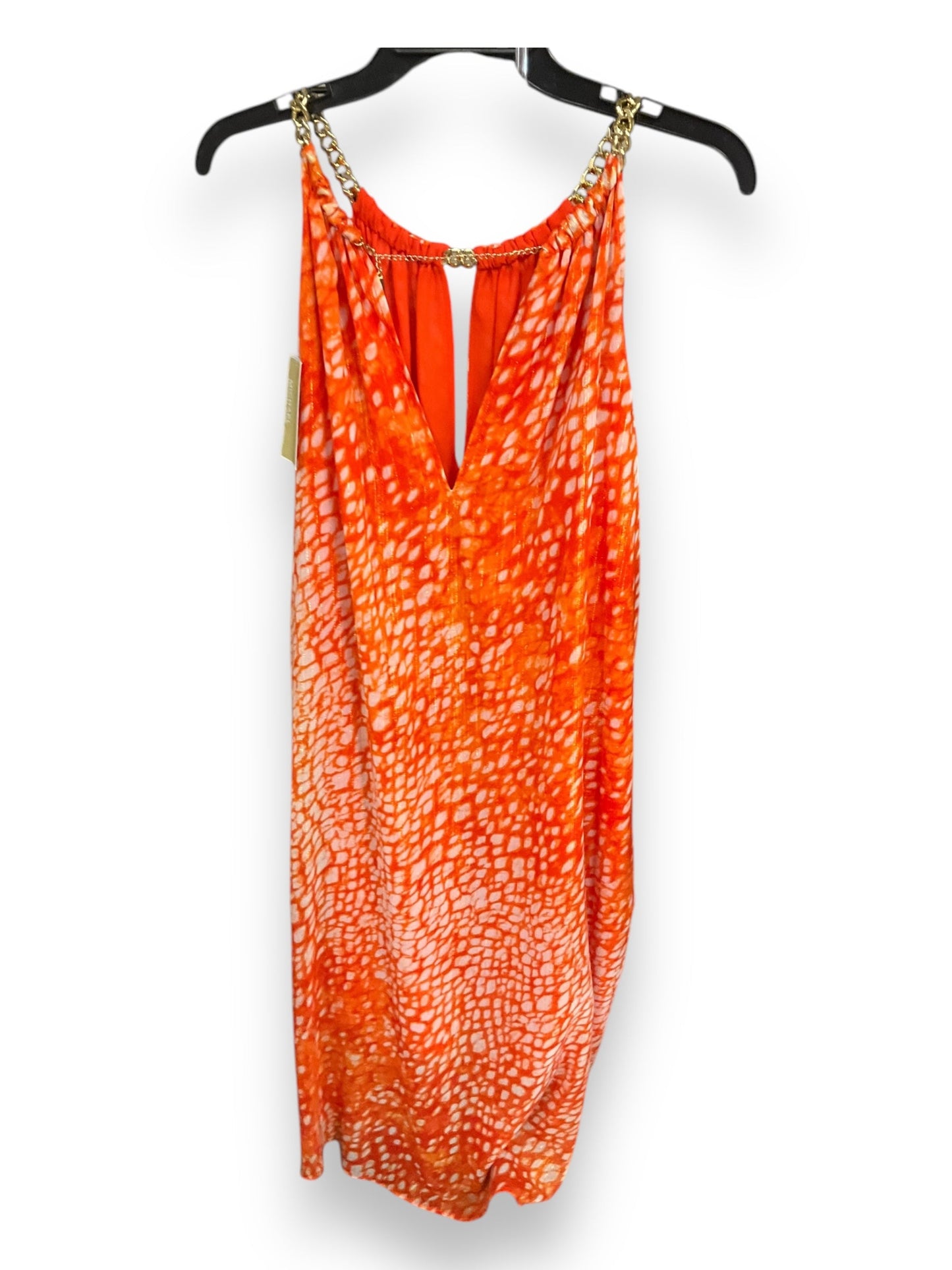 Dress Casual Midi By Michael By Michael Kors In Orange, Size: 2x