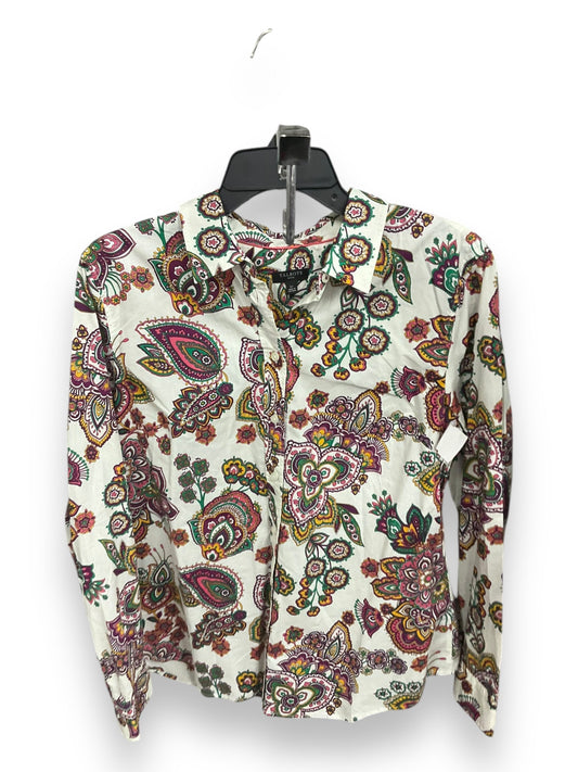 Blouse Long Sleeve By Talbots In Multi-colored, Size: L