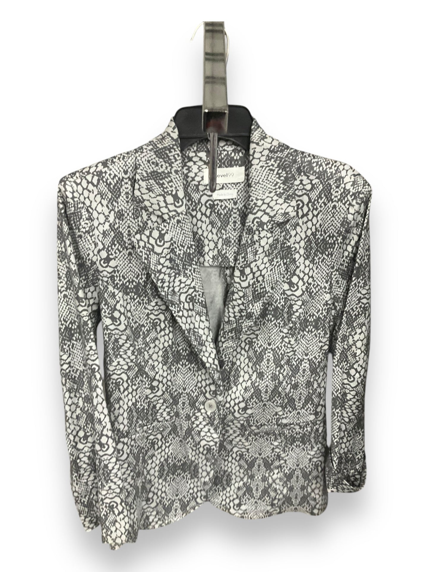 Blazer By Level 99 In Grey, Size: S