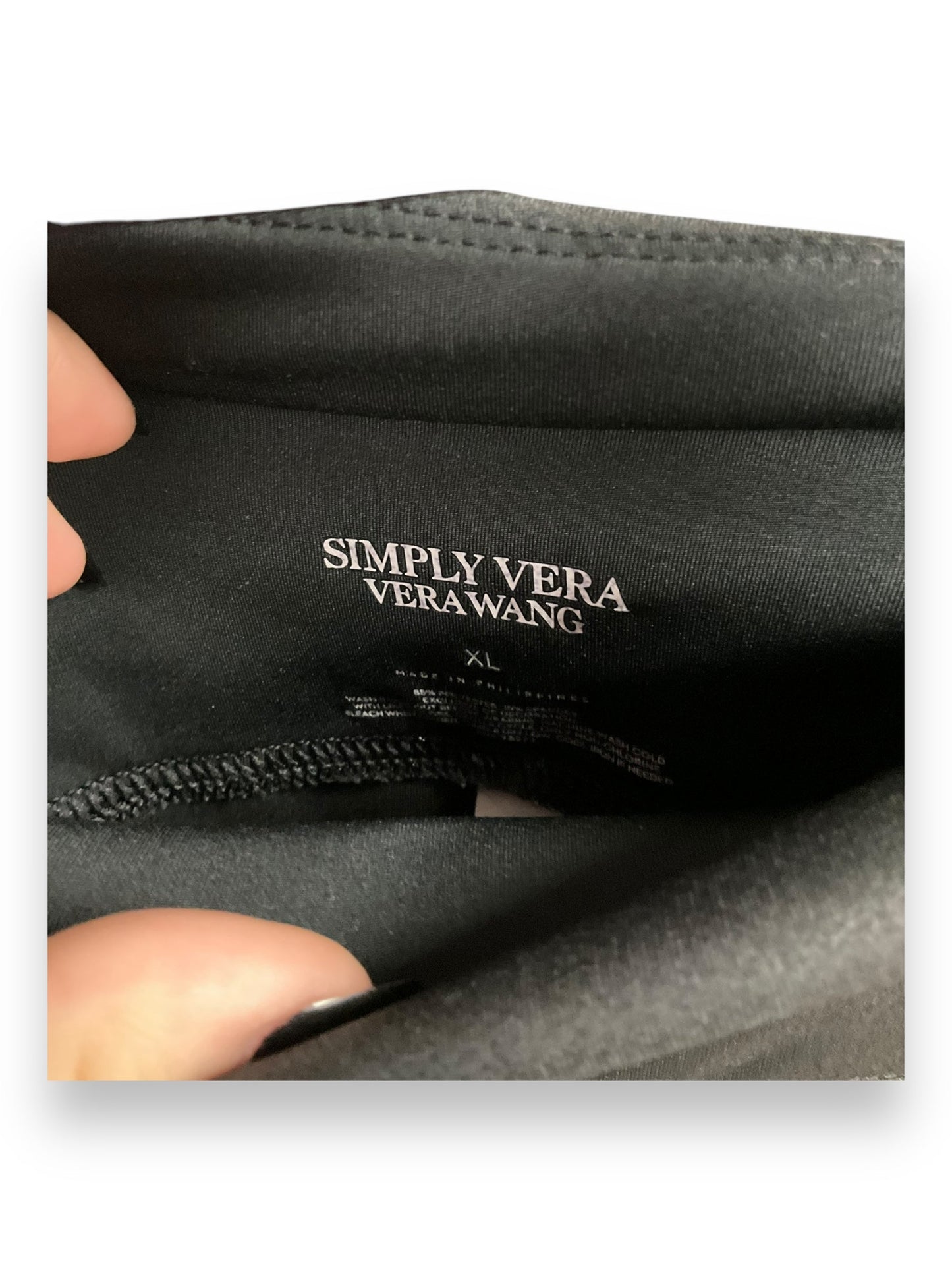 Pants Leggings By Simply Vera In Black, Size: Xl