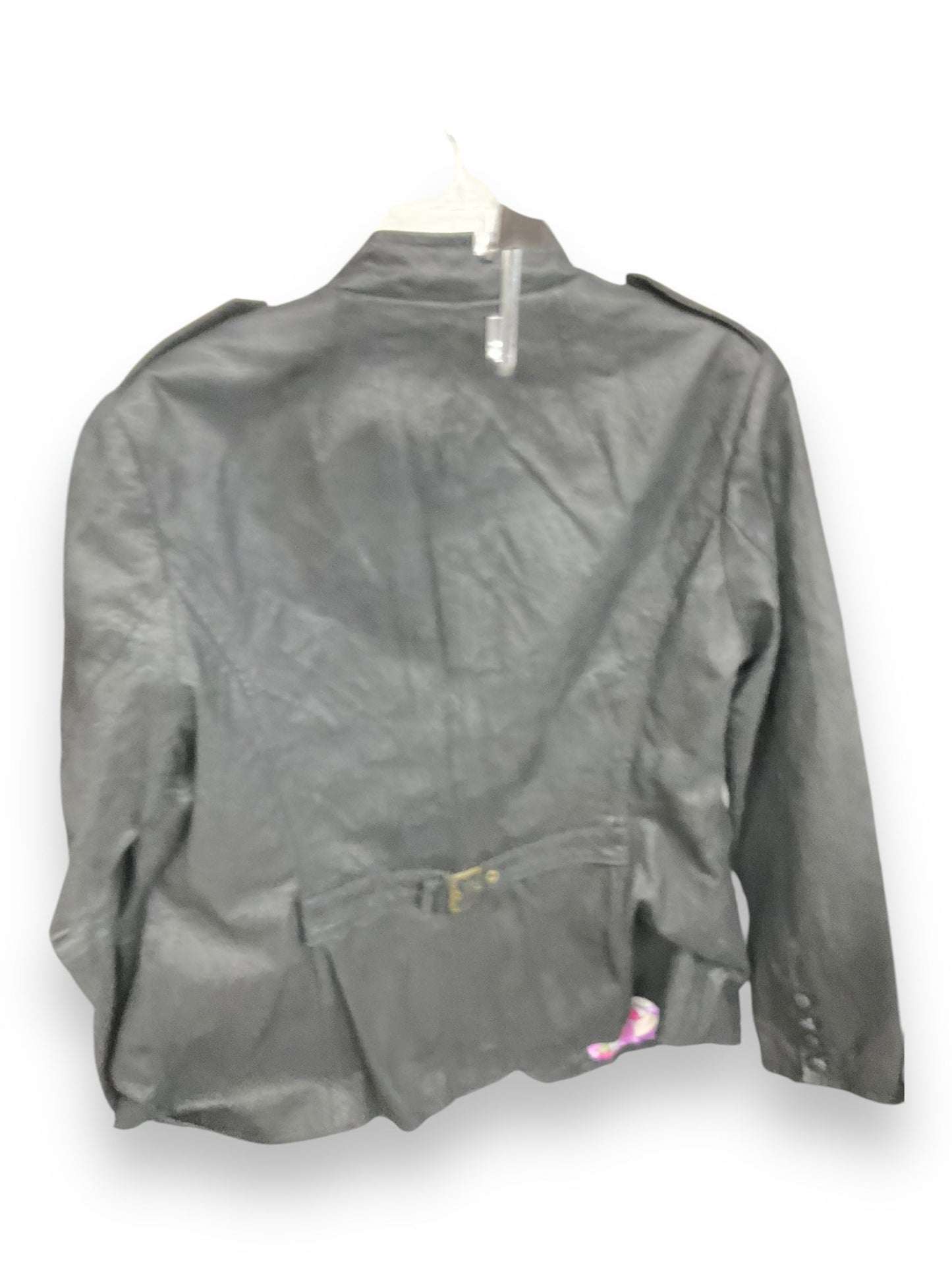 Jacket Leather By Twiggy London Hsn In Black, Size: L