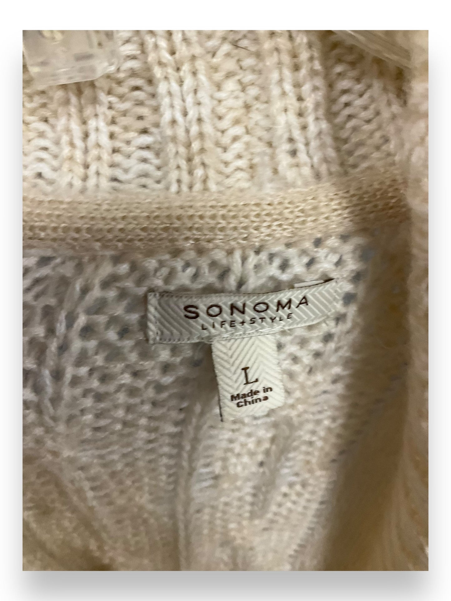 Cardigan By Sonoma In Beige, Size: L