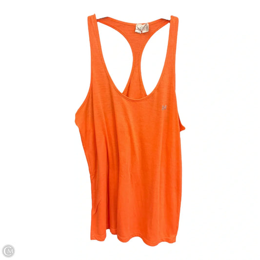 Athletic Tank Top By Under Armour In Orange, Size: L