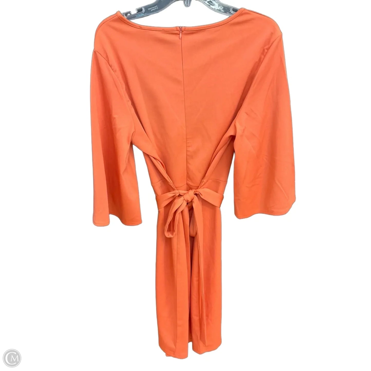 Dress Casual Midi By Clothes Mentor In Orange, Size: 16